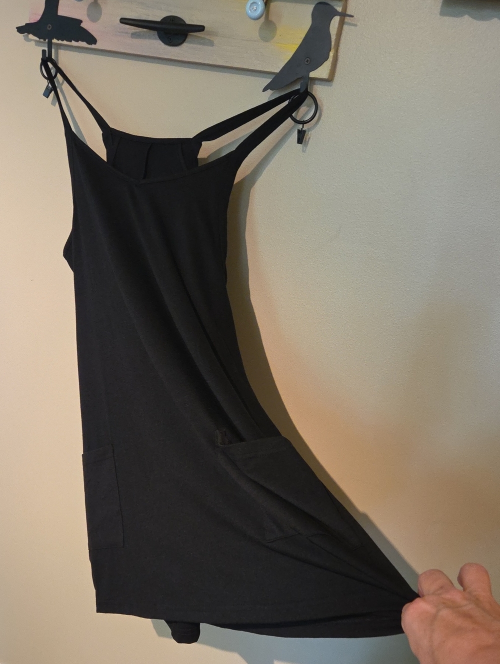 Layer Look Athletic Tank Dress With Undergarment